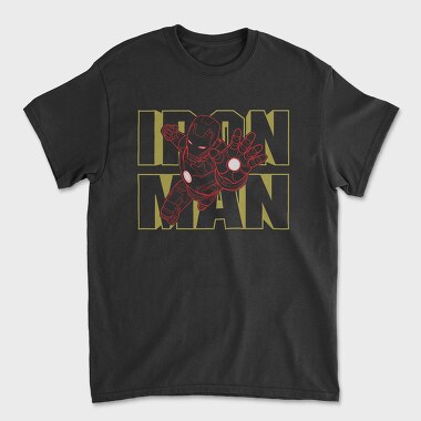 Iron Man Outline, Tricou Barbati (Unisex)