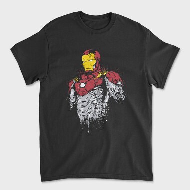 Iron Man Splatter, Tricou Barbati (Unisex)
