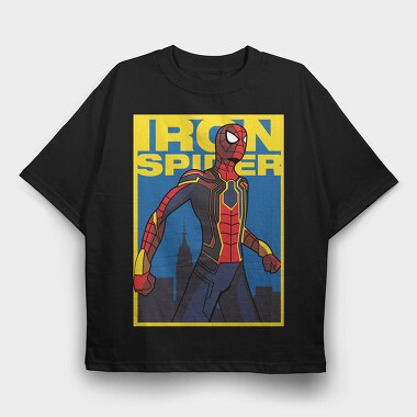 Iron Spider City, Tricou Oversize Barbati (Unisex)