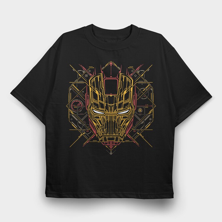 Ironman Helmet, Tricou Oversize Barbati (Unisex)