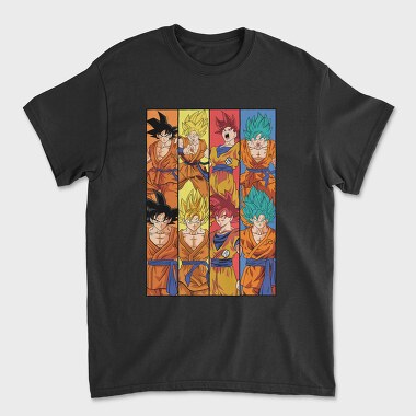 Goku Evolution, Tricou Barbati (Unisex)