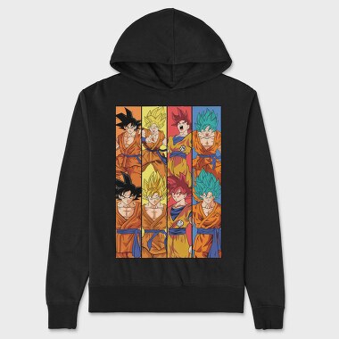 Goku Evolution, Hanorac Oversize Barbati (Unisex)