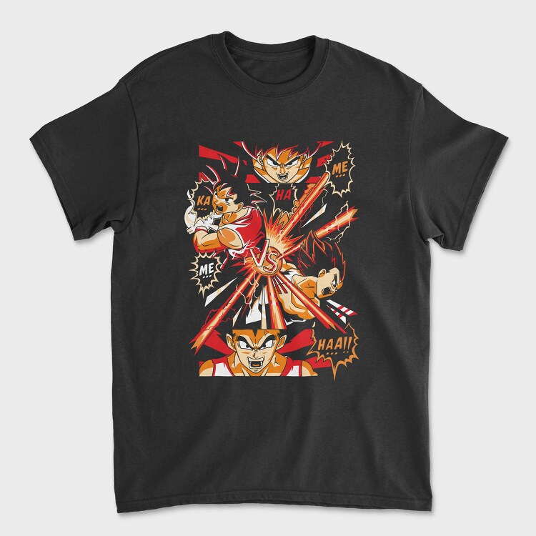 Goku Vs Vegeta, Tricou Barbati (Unisex)
