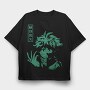 Green Leaf Ninja, Tricou Oversize Barbati (Unisex)