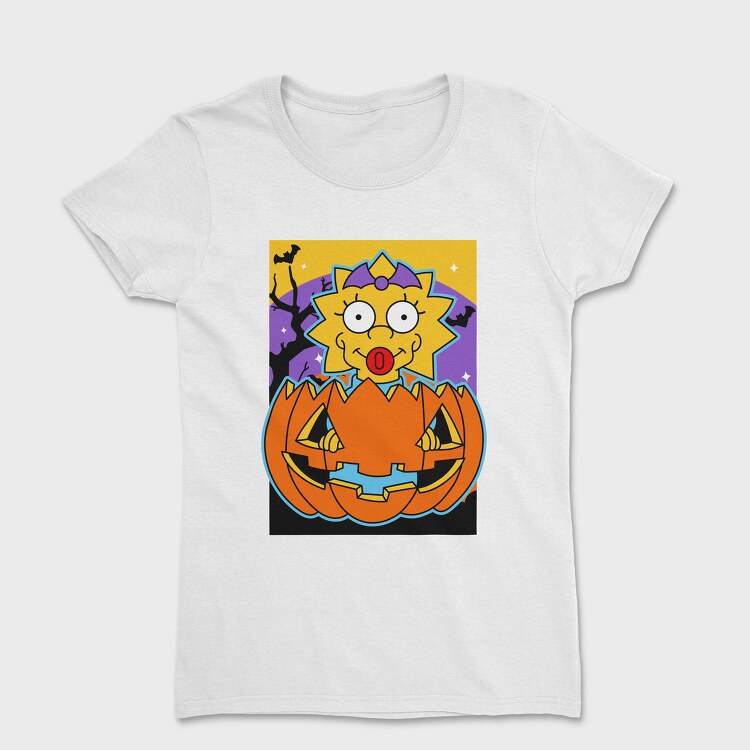 Halloween Maggie Pumpkin, Tricou Femei