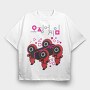 Korean Boombox Fun, Tricou Oversize Barbati (Unisex)