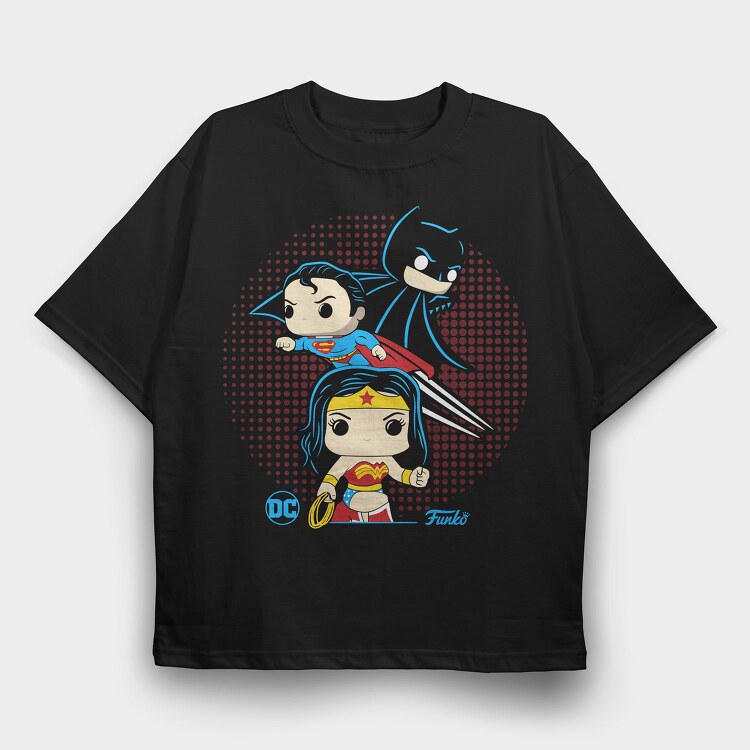 Funko Wonder Woman, Tricou Oversize Barbati (Unisex)