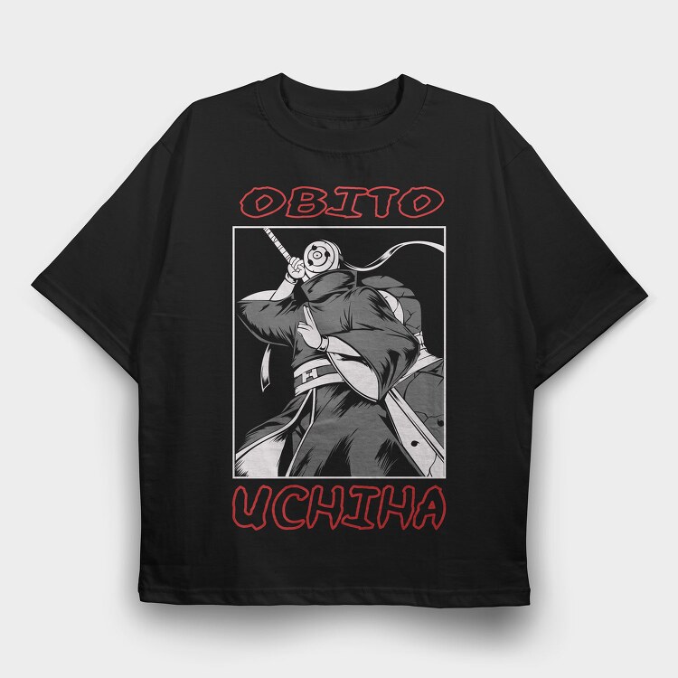 Obito Uchiha, Tricou Oversize Barbati (Unisex)