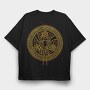Pentagram Symbol, Tricou Oversize Barbati (Unisex)