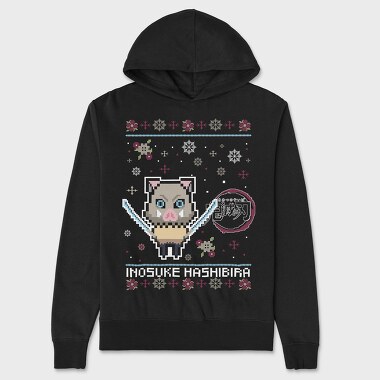 Pixelated Piggy, Hanorac Oversize Barbati (Unisex)