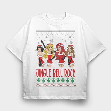 Jingle Bell Rock, Tricou Oversize Barbati (Unisex)