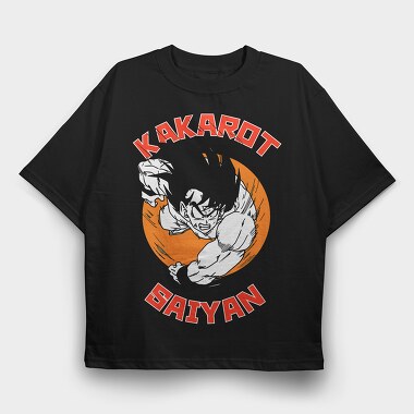 Kakarot Saiyan, Tricou Oversize Barbati (Unisex)