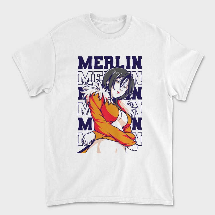 Merlin Fox Girl, Tricou Barbati (Unisex)