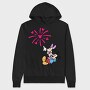 Mickey Minnie Fireworks, Hanorac Oversize Barbati (Unisex)