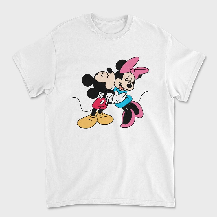 Mickey Minnie Hug 1, Tricou Barbati (Unisex)