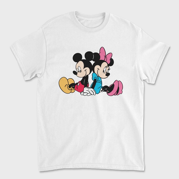 Mickey Minnie Hug, Tricou Barbati (Unisex)