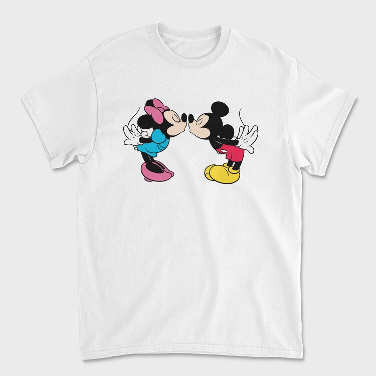 Mickey Minnie Kiss, Tricou Barbati (Unisex)