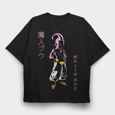 Pink Demon Majin Buu, Tricou Oversize Barbati (Unisex)
