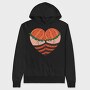 Pumpkin Patch Heart, Hanorac Oversize Barbati (Unisex)
