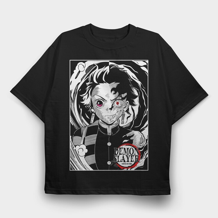 Red Moon Crescent, Tricou Oversize Barbati (Unisex)