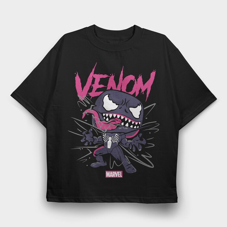 Venomized Spiderman, Tricou Oversize Barbati (Unisex)