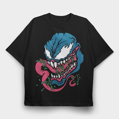 Venomous Grin 2, Tricou Oversize Barbati (Unisex)
