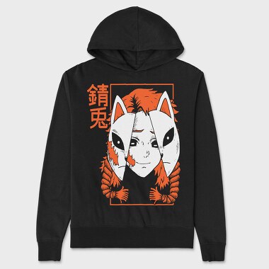 Neon Wolf Howl 26, Hanorac Oversize Barbati (Unisex)