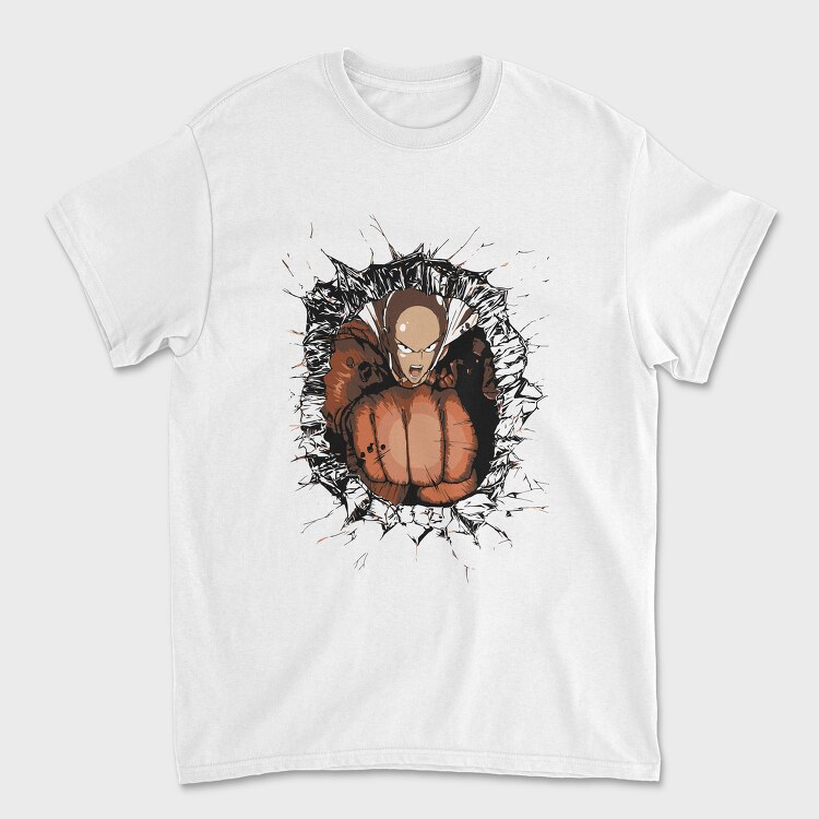 One Punch Man Punch, Tricou Barbati (Unisex)