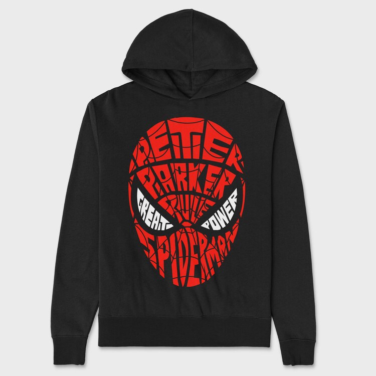 Peter Parker Spiderman, Hanorac Oversize Barbati (Unisex)