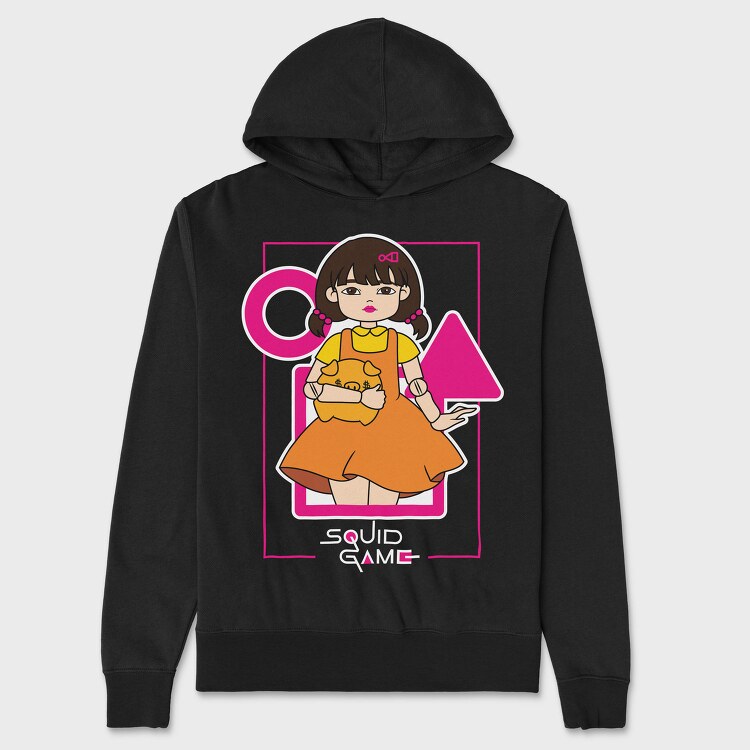 Piggybank Girl, Hanorac Oversize Barbati (Unisex)