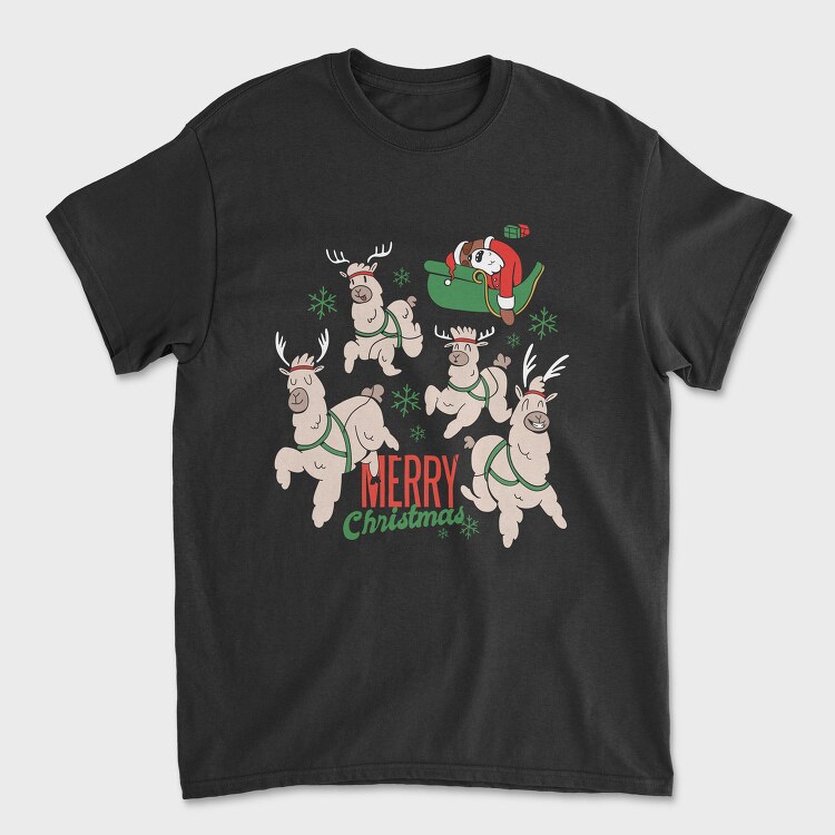 Reindeer Sleigh Ride, Tricou Barbati (Unisex)
