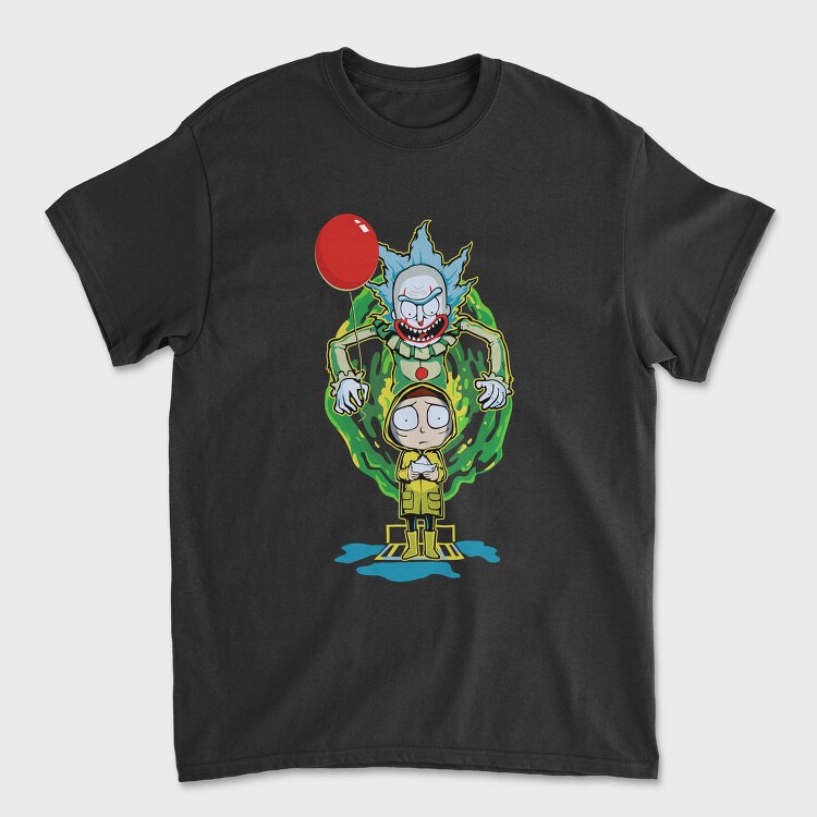 Rick And Morty Clown, Tricou Barbati (Unisex)