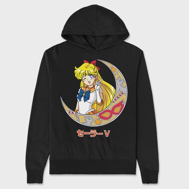 Sailor Moon Moon, Hanorac Oversize Barbati (Unisex)
