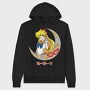 Sailor Moon Moon, Hanorac Oversize Barbati (Unisex)