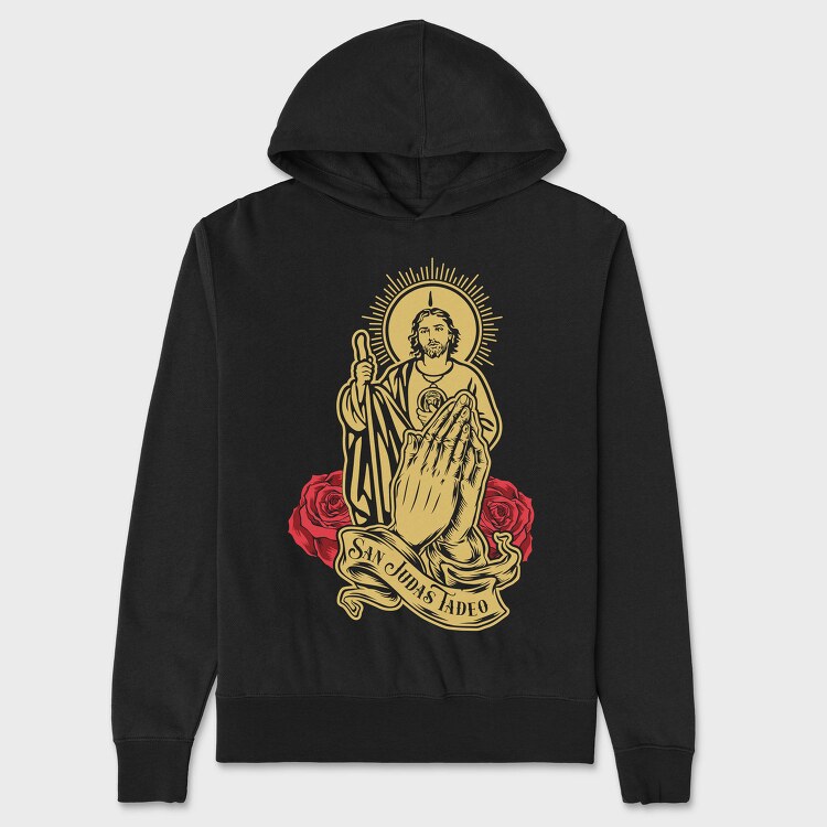 Saint Jude Prayer, Hanorac Oversize Barbati (Unisex)