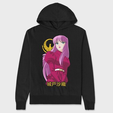 Sakura Moon Phoenix, Hanorac Oversize Barbati (Unisex)