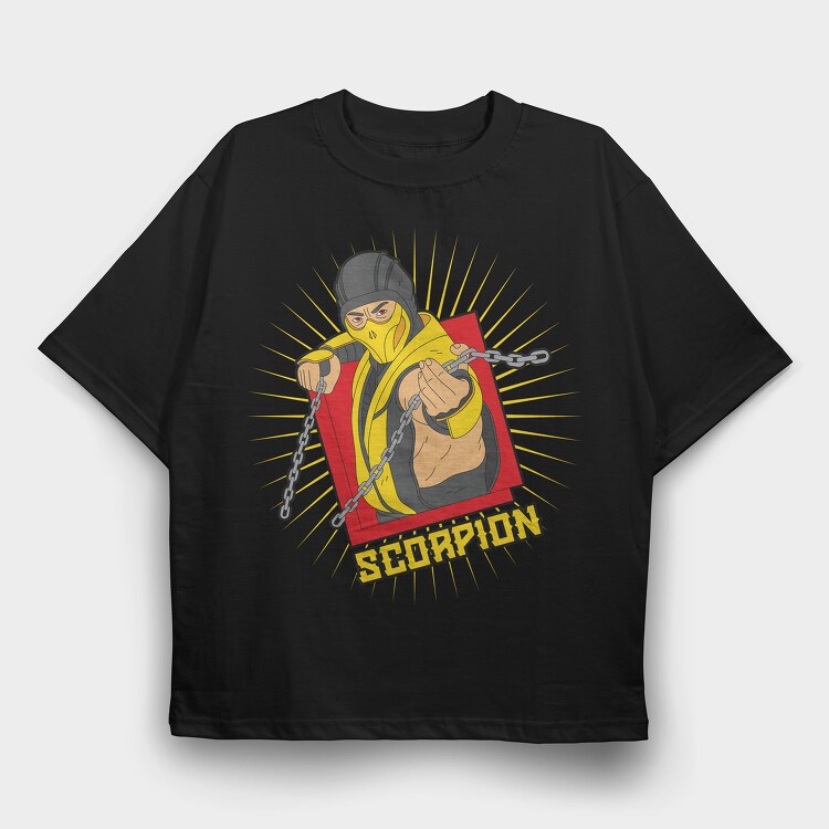 Scorpion Chainsaw, Tricou Oversize Barbati (Unisex)