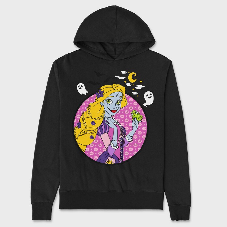 Skeleton Princess, Hanorac Oversize Barbati (Unisex)