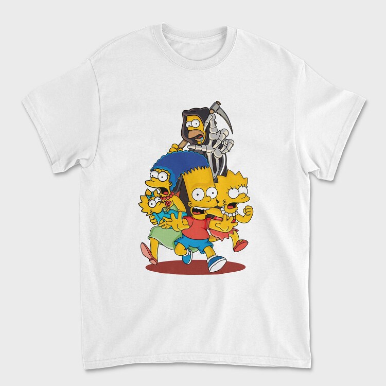 Skeleton Simpsons, Tricou Barbati (Unisex)