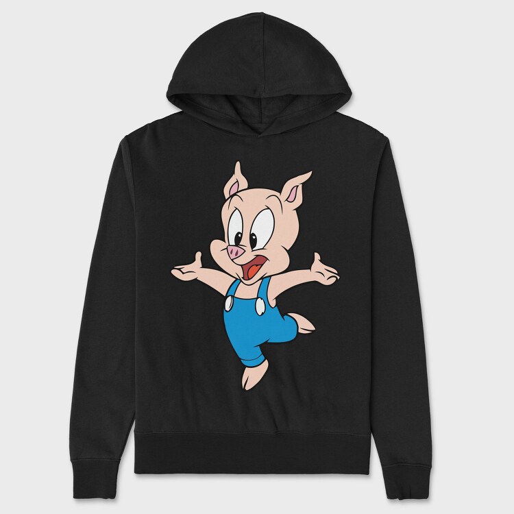 Porky Pig Jump, Hanorac Oversize Barbati (Unisex)