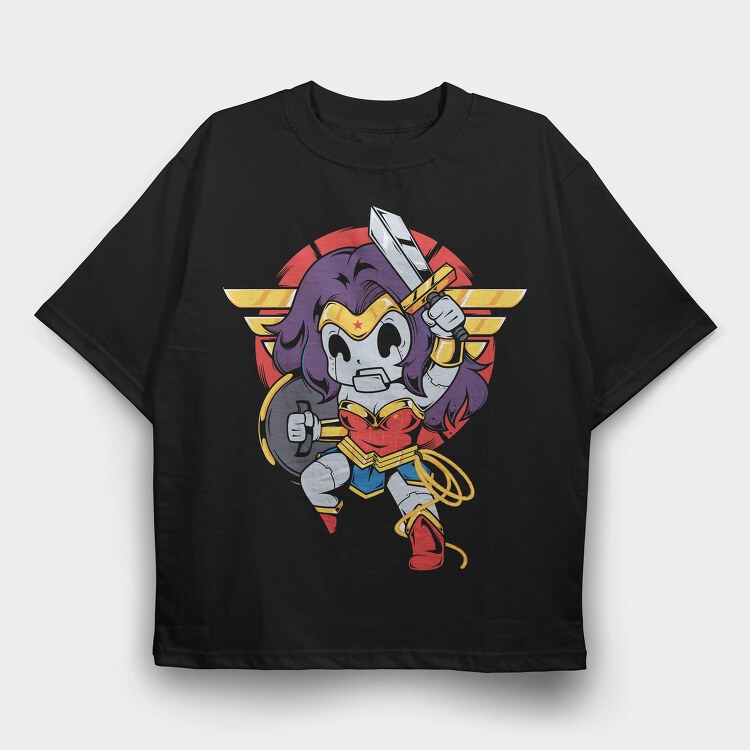 Power Girl, Tricou Oversize Barbati (Unisex)