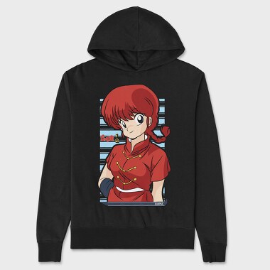 Ranma Half Red, Hanorac Oversize Barbati (Unisex)