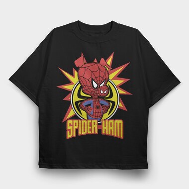 Spider Ham Blast, Tricou Oversize Barbati (Unisex)