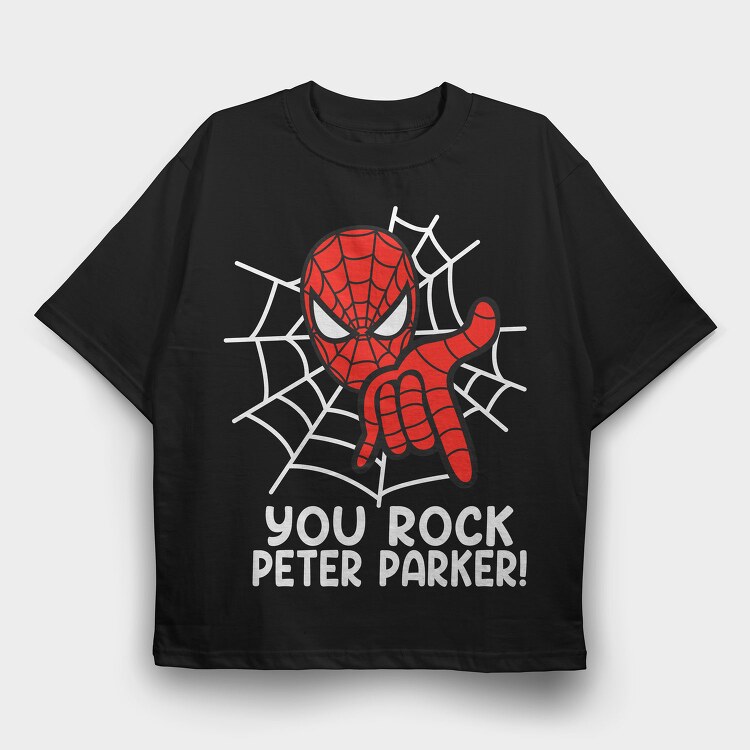 Spiderman Hand Gesture, Tricou Oversize Barbati (Unisex)