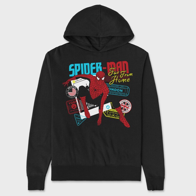 Spiderman Homecoming Tour, Hanorac Oversize Barbati (Unisex)