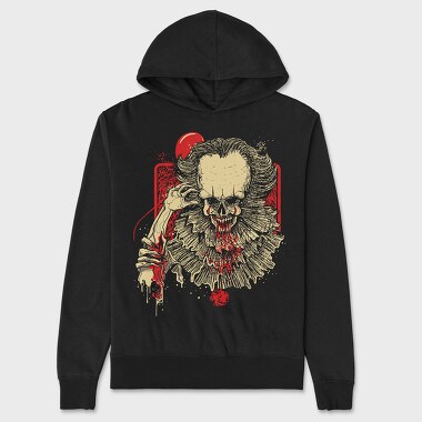 Skull Blood Splash, Hanorac Oversize Barbati (Unisex)