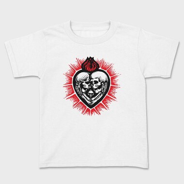 Skull Heart Fire, Tricou Copii