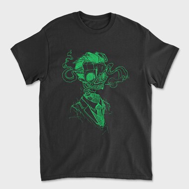 Skull Smoke Steampunk, Tricou Barbati (Unisex)