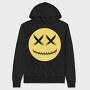 Smiley Skull, Hanorac Oversize Barbati (Unisex)