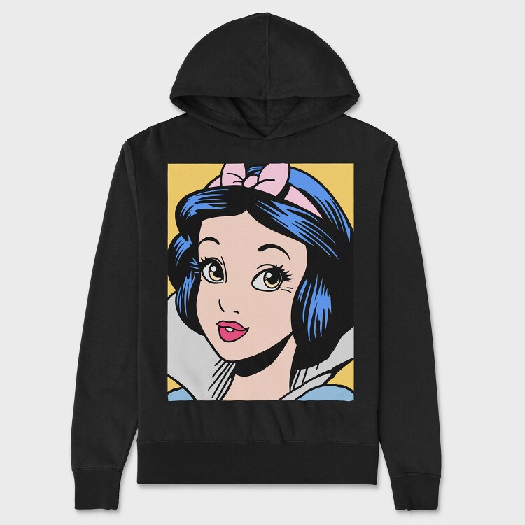 Snow White Pop Art, Hanorac Oversize Barbati (Unisex)